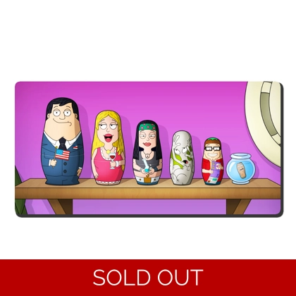 American Dad - Russian Doll Family MDF Magnet American Dad - Russian Doll Family MDF Magnet